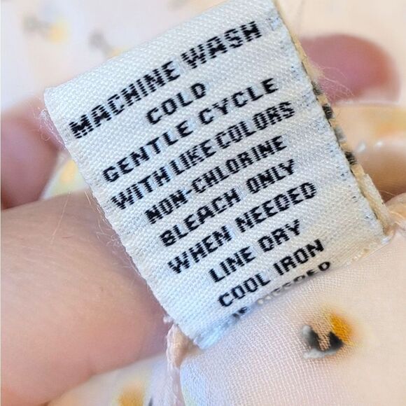 Caffe Marrakesh Women's Blush Pink Floral Flowy Button Front Tunic Size XL - Picture 5 of 7